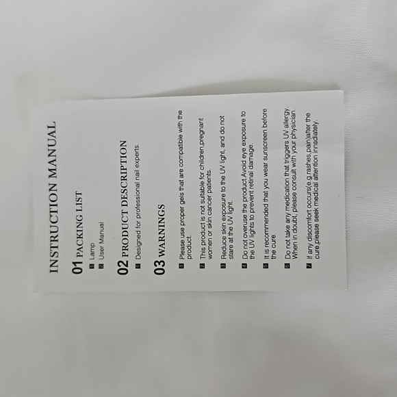 Professional UV/LED Nail Gel Polish USB Dryer Pink and White T1 - Picture 9 of 11